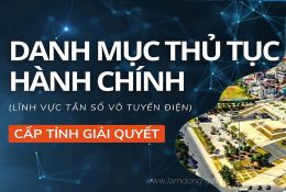 Danh mục thủ tục hành chính lĩnh vực tần số vô tuyến điện